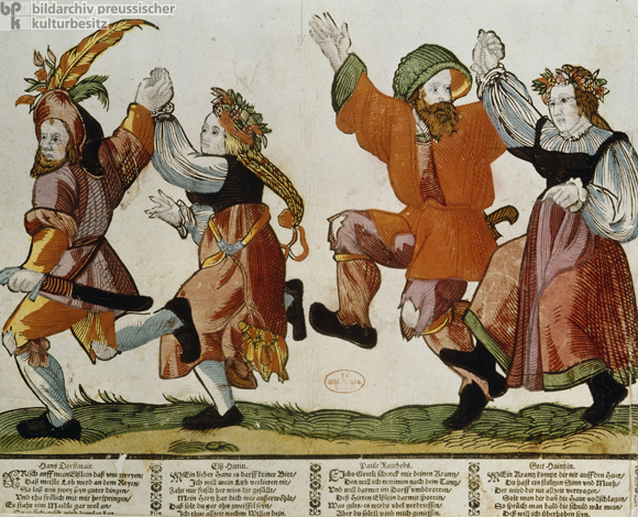 Tanzende Bauern (spätes 16. Jahrhundert)